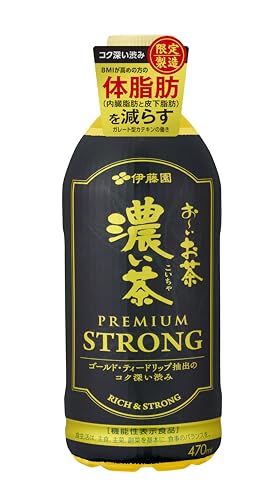 伊藤園 おーいお茶 濃い茶 プレミアム ストロング 470ml×24本 [ 機能性表示食品 ] ペットボトル プレスト