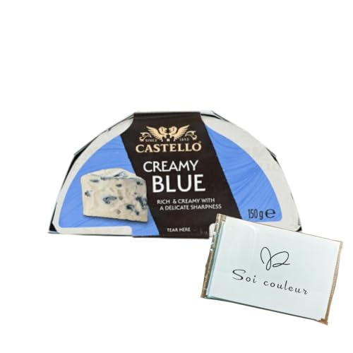 CASTELLO クリーミーブルー 150g デンマーク産 チーズ クリーミーで食べやすい Soicouluer限定ポケットティッシュ