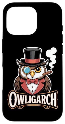 ユニークなフクロウオリガルヒ スマホケース iPhone 16 Pro 用
