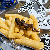 バーリアルグラン リッチテイストとかっぱえびせんとフチ子