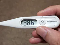 38.6℃の体温計
