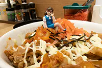 マヨキムチ牛めしとフチ子 2 マヨキムチ牛めしとフチ子