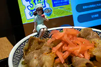 牛プルコギ丼とフチ子