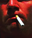 赤い喫煙者
