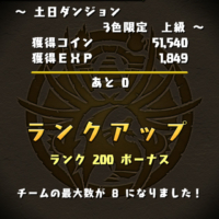 パズドラのランク200ボーナス