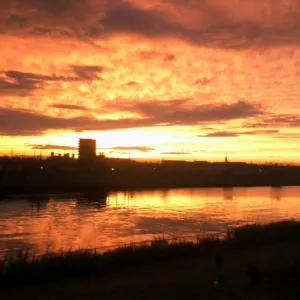 今日のworth坊ゃ・台風前の夕焼け空